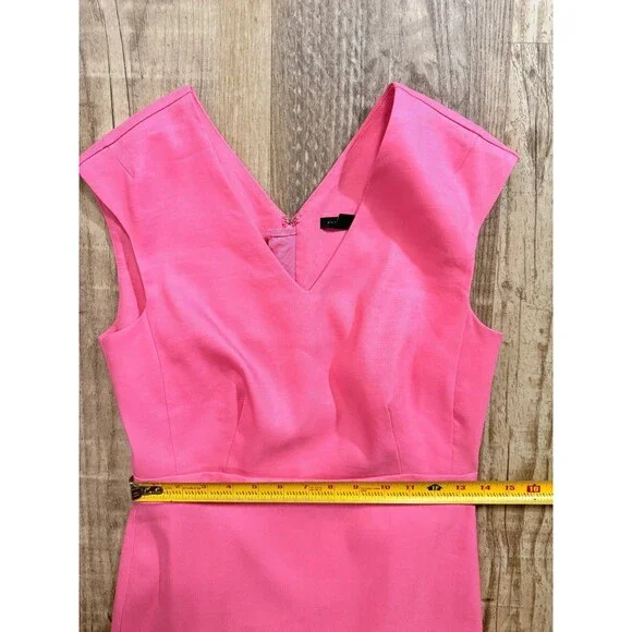 Ann Taylor Dress 0 EUC Pink Sleeveless Lined Sheath - Picture 4 of 5